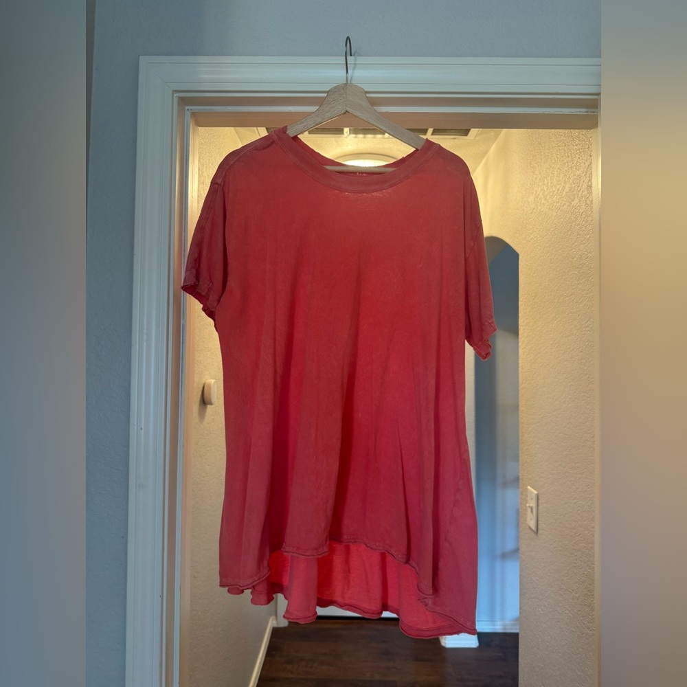 FP Movement by Free People Short Sleeve Coral Tee